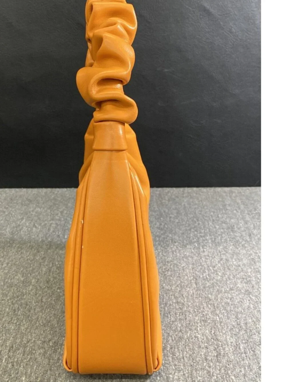 JW PEI Orange Vegan Leather Ruched Hobo Bag Shoulder Purse Gabbi Minimalist
